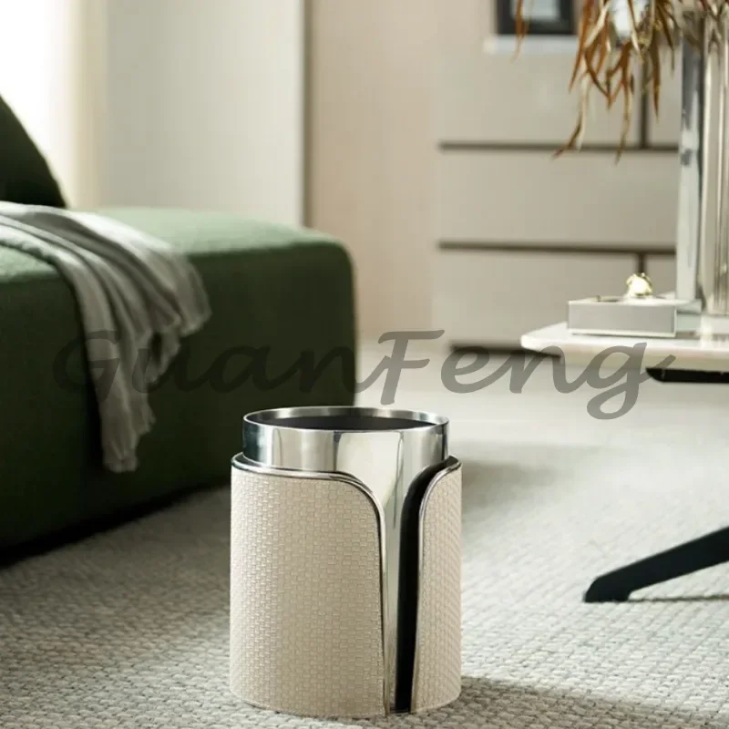Large capacity uncovered trash can office waste paper collection trash can