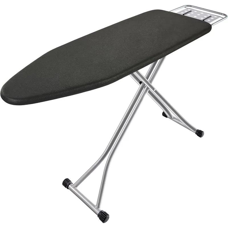 Ironing Board, Heat Resistant Cover Iron Board with Steam Iron Rest, Non-Slip Foldable Ironing Stand. Heavy Sturdy Metal Frame