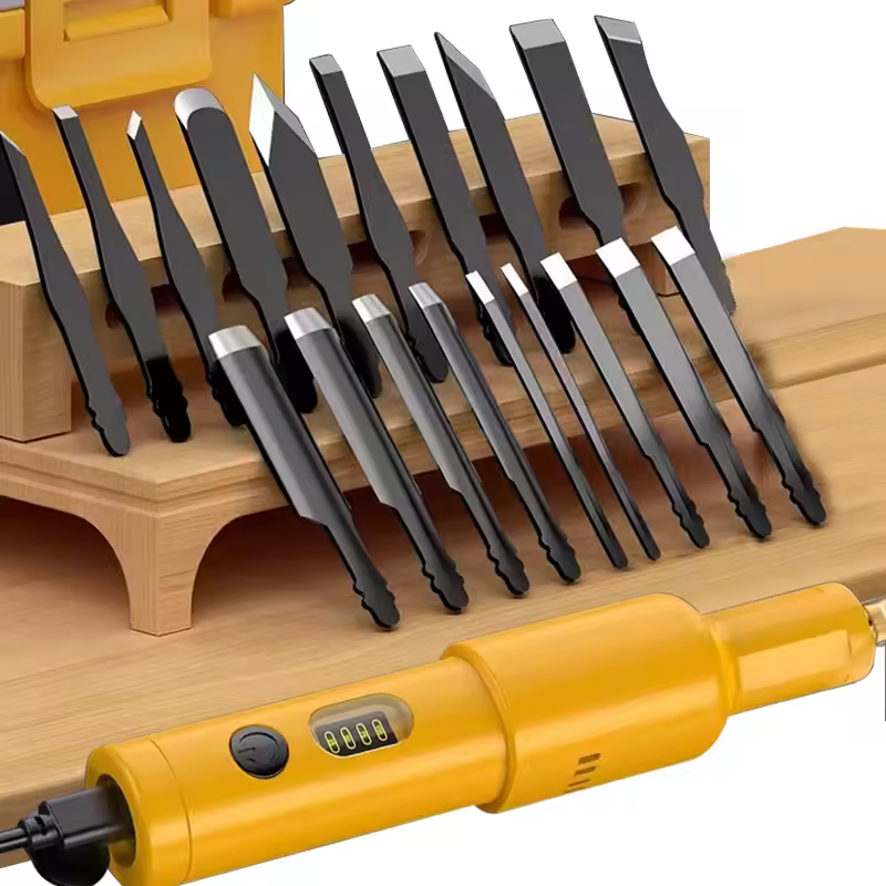 5PCS/20PCS Blade Carpenter Root Sculpture Mini Power Carving Chisel Carpentry Lithium Electric Carving Knife Chisel Set - Image 2