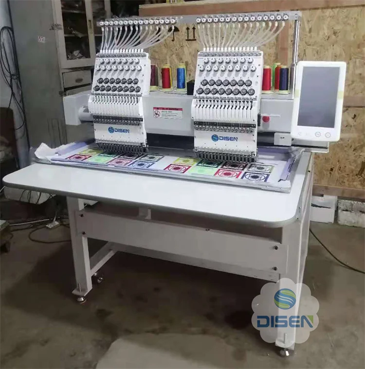 Automatic Computerized Hat T-shirt Flat Computer 2 Head Cap Embroidery Machine Home Commercial Embroidery Sewing Machine