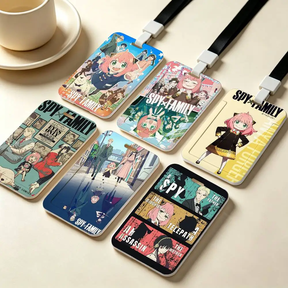 Japan Anime SPY X FAMILY NFC Contactless Sliding Card Sleeve For Student Cards, Bus Cards, ID Cards, And Work Permits
