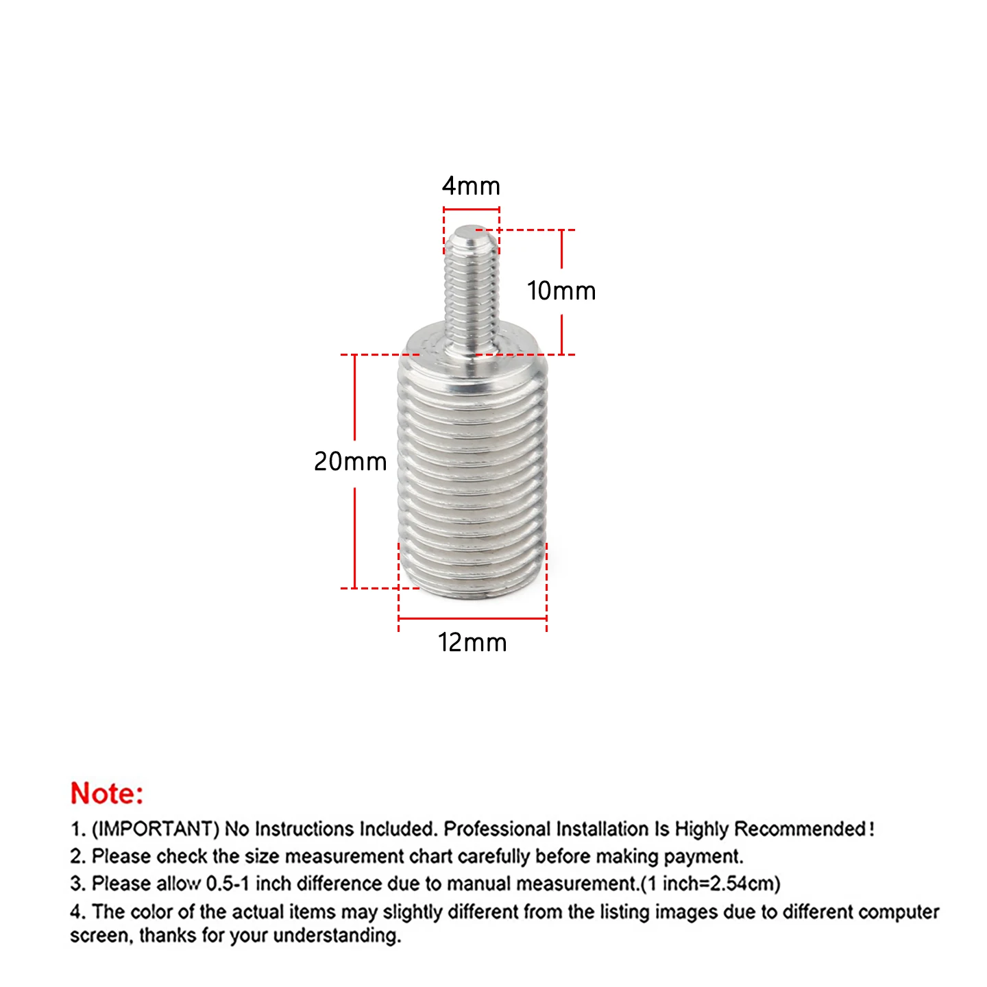 Aluminum M12x1.25 Gear Shifter Adapter For G25 G27 G29 G923 Gear Shift Head Adapter Modification Accessories