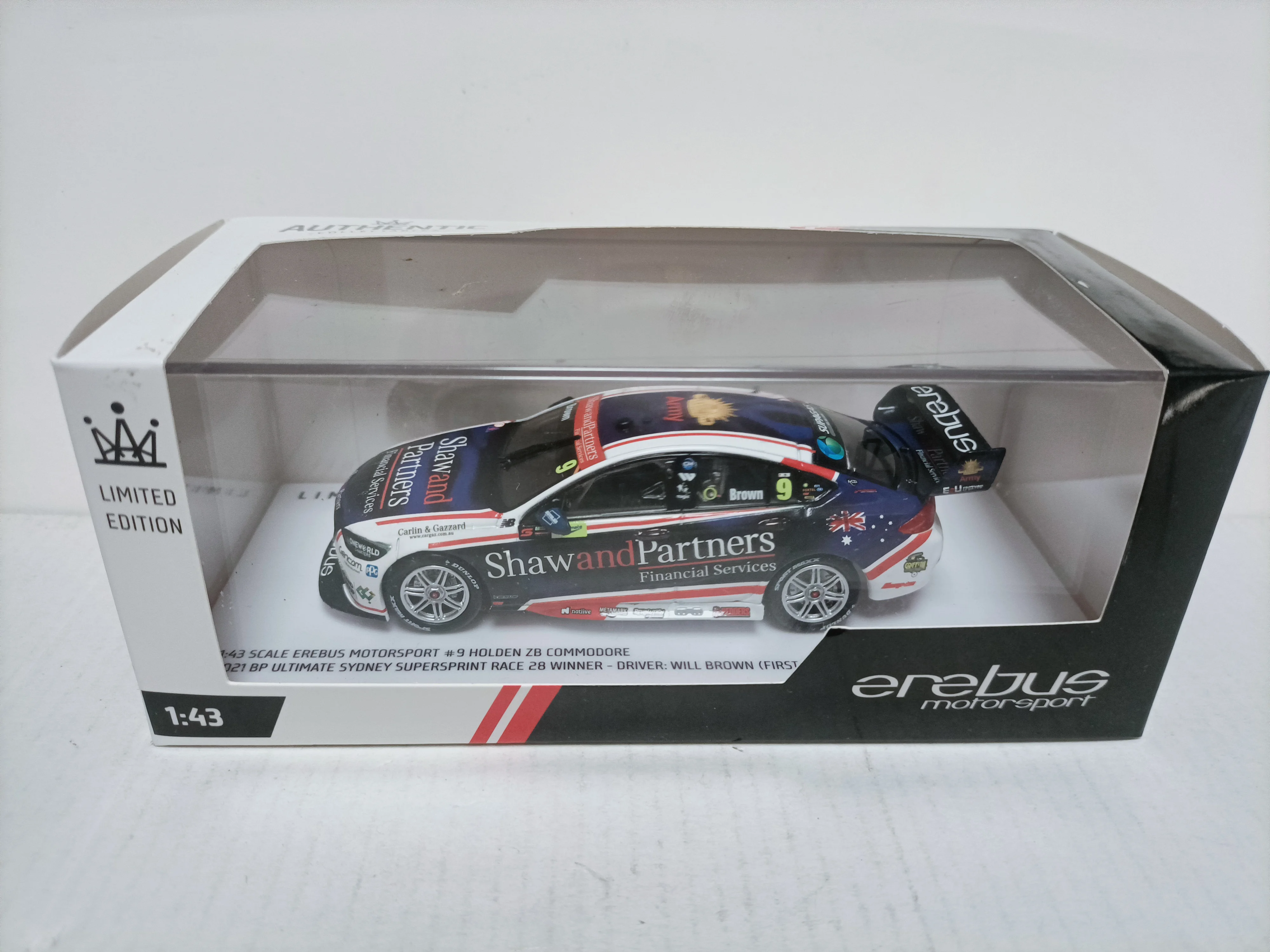 Authentic 1 43 Commodore Holden Champion Racing Model EREBI Holden Winner 2021
