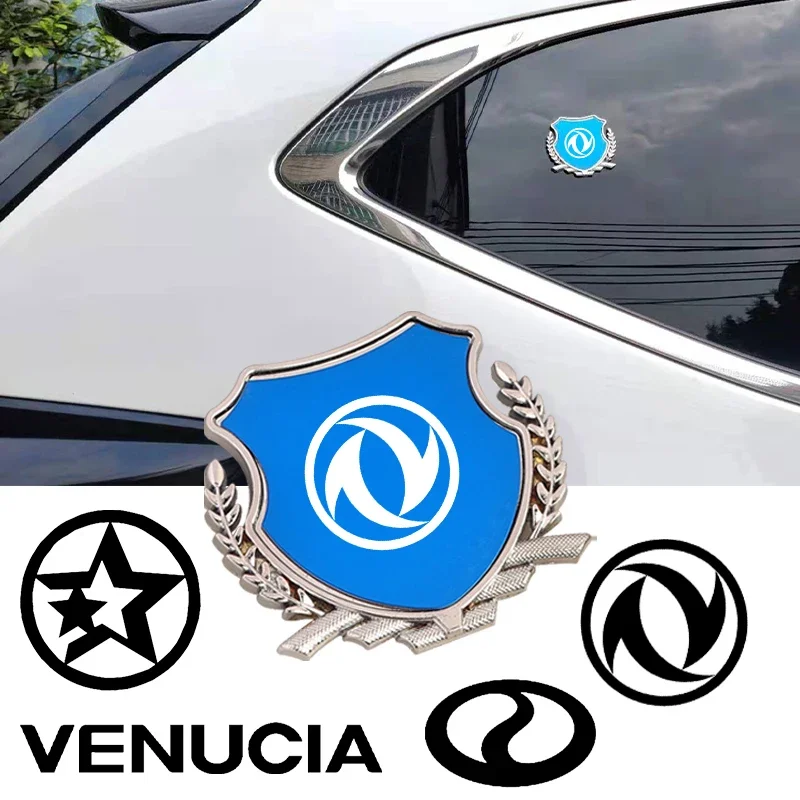 3D Sticker Auto Emblem Decal For dfmc VENUCIA SOKON DFSK JOYEAR AX3 AX5 A9 AX7 Pro AX4 A60 VIP Badge Car Styling Car Accessories