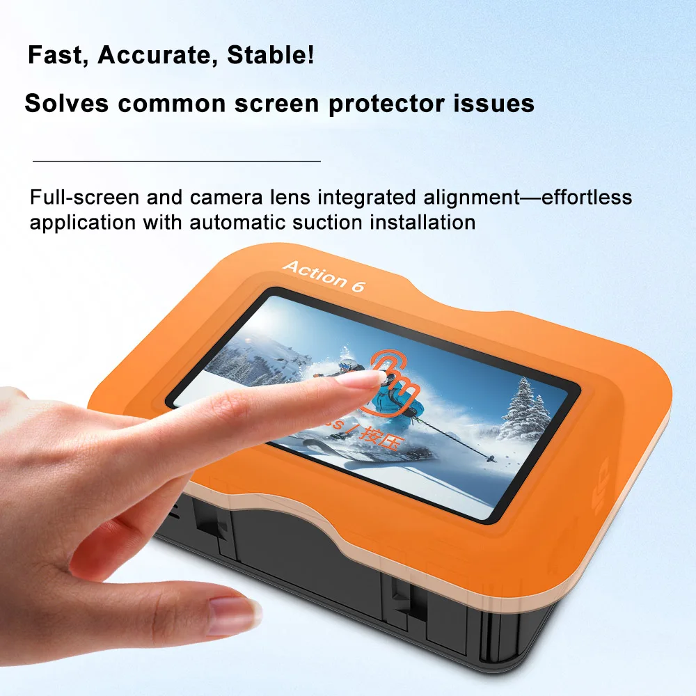 

2 Pcs For DJI Osmo Action6 HD High-Definition Tempered Glass Screen Protector Easy Installation Kit For DJI Osmo Action6 Camera