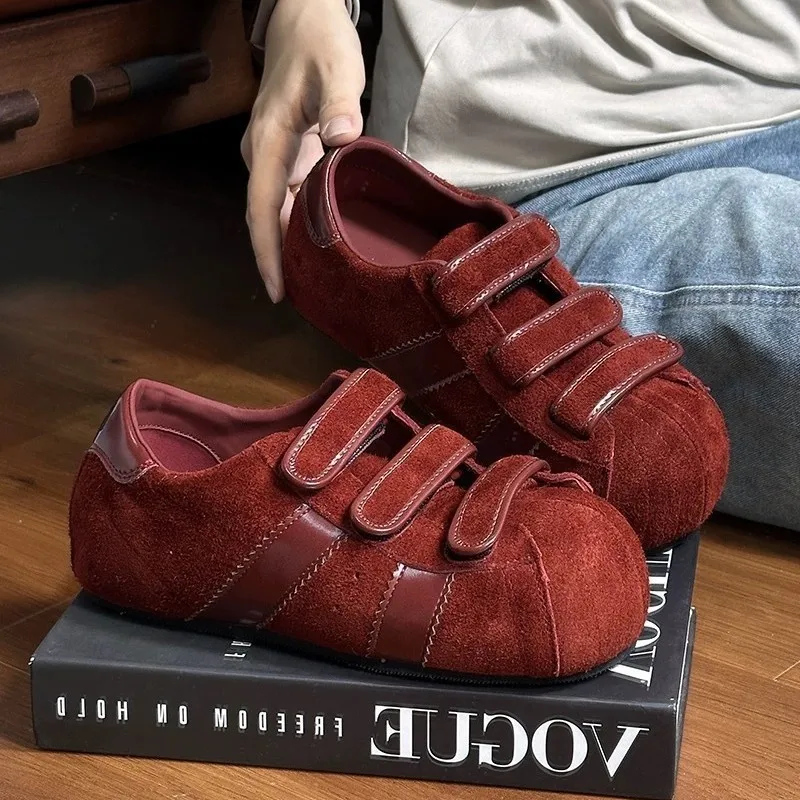 

2025New Kapibara Genuine Leather Thick-Soled Height-Increasing German Training Shoes for Women, Casual Fashion Single Shoes, Com