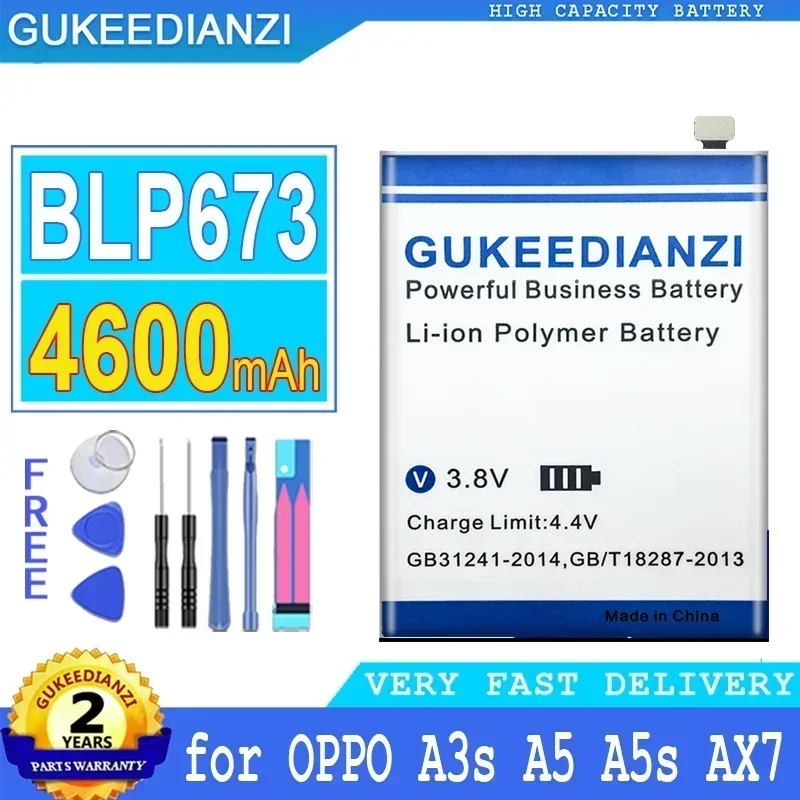 Mobile Phone Battery 4600mAh For OPPO Realme, Q2Pro, Q2 Pro, Reno 5 Pro, Plus, Reno5 Plus, 6 Pro 5G, A3S A5, Find X Smartphone