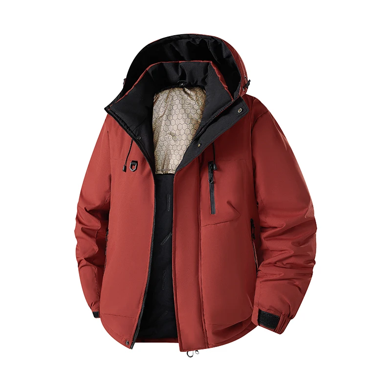 

Зимние теплые ветрозащитные мужские парки с капюшоном, водонепроницаемые утолщенные мужские хлопковые куртки высокого качества, модная повседневная мужская одежда, новинка