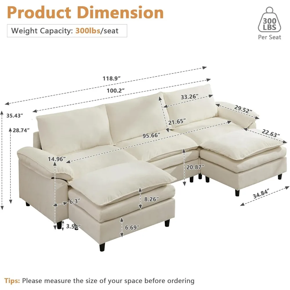 Modular sectional sofa, modern 119