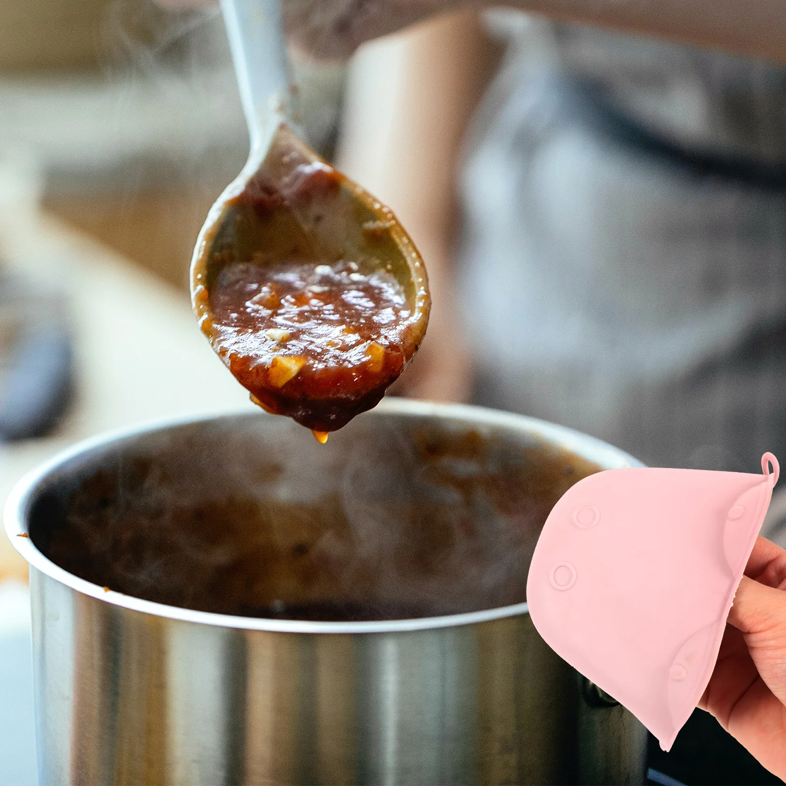 

3pcs Baking Gloves Heat Resistant Oven Mitt Anti-Scalding Cartoon Non-Slip Kitchen Tool For Baking Microwave