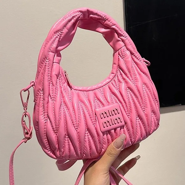 

Luxury 2025 Women's Underarm Bag, Vintage-Inspired Quilted Purse, Multi-Functional Casual Shopper with Zipper for Work & Weekend