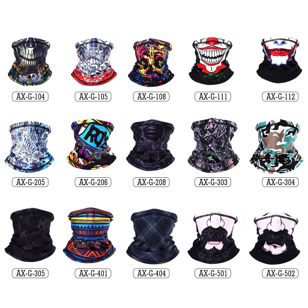 3D Neck Gaiter Warmer Winter Bandana Thermal Face Mask Cover Fleece Scarf Sports Cycling Skiing Hiking Biker Headscarf Men Women