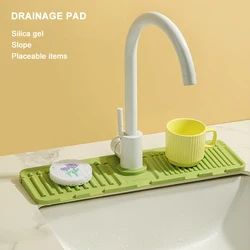 Elevated Slope Drainage Pad Faucet Sink Splash Proof Pad Drainage Pad Sink Anti Slip Soap Pad Splash Proof Pad