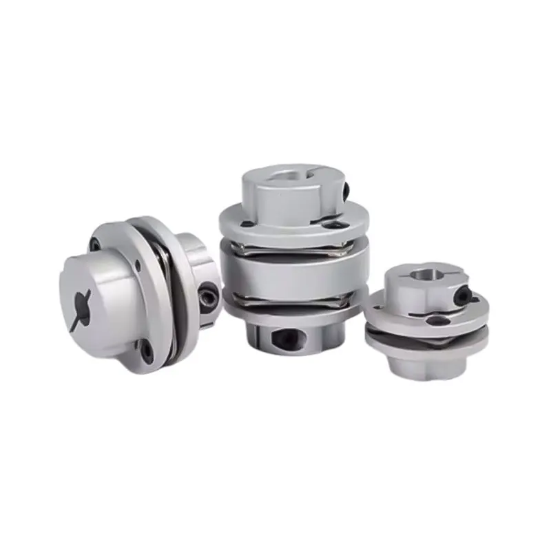 1PC D45L50 Flange Type Double Diaphragm Coupling High Torque Servo Stepping Motor Motor Screw Step Elastic Coupling