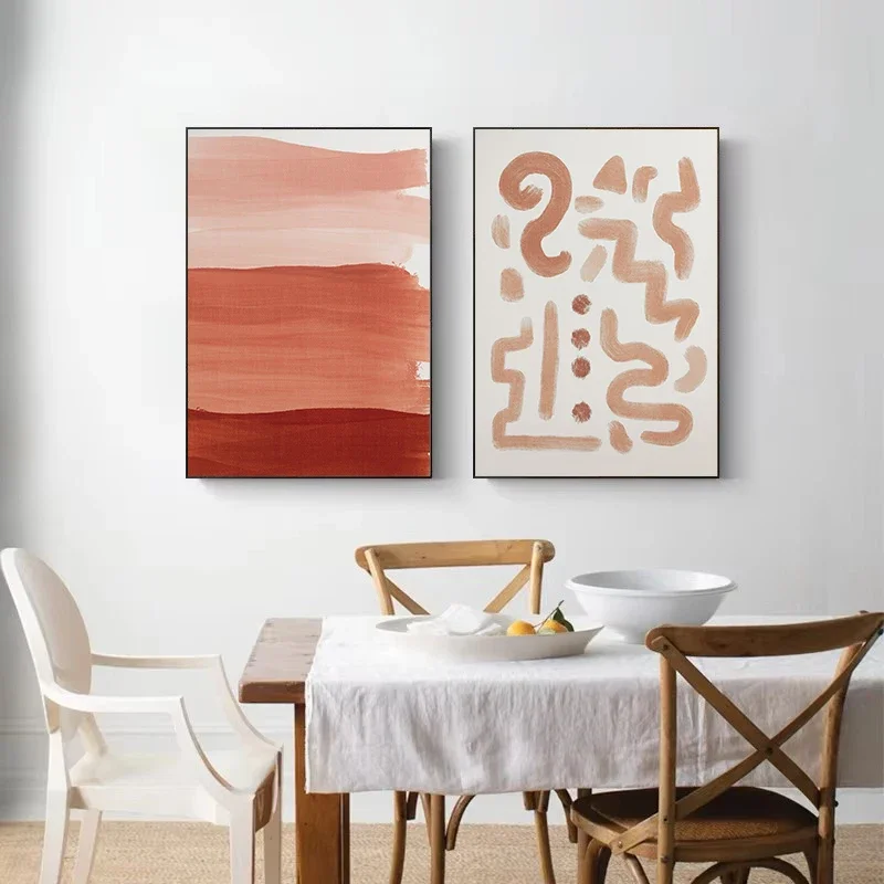 1PC Frameless  Abstract Modern Colorful Watercolour Golden Hour/Floral Sky Poster Canvas Painting Wall Art Pictures Home Living