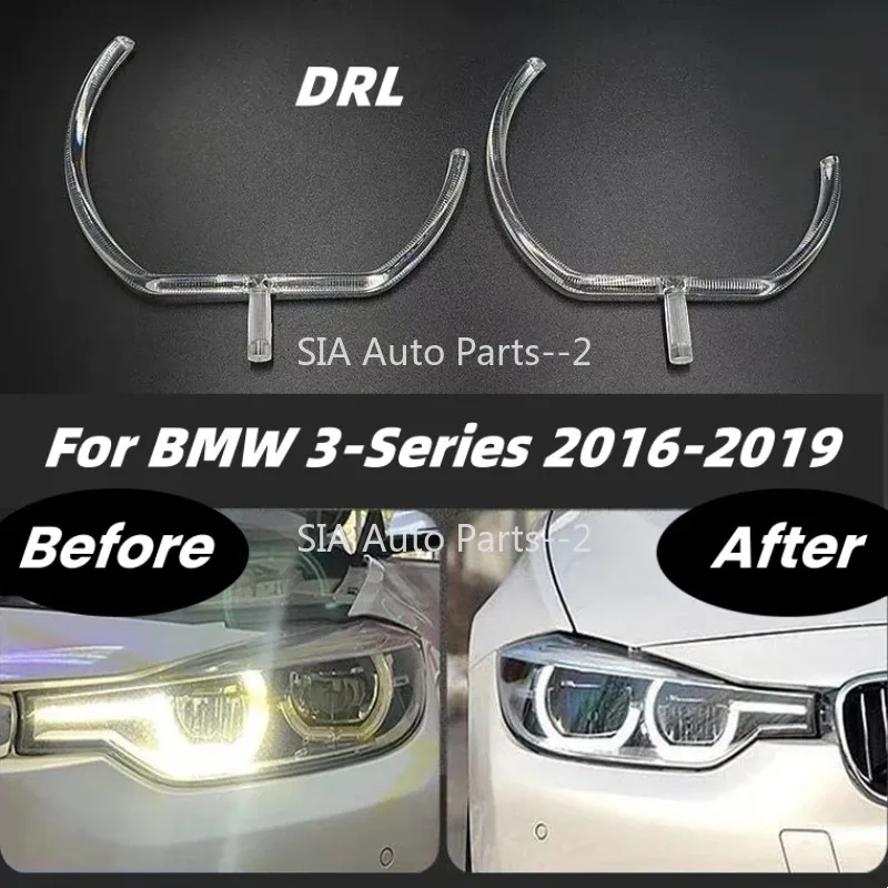 

For BMW 3 Series F35 2016 2017 2018 2019 Car LED Headlight Tube DRL Daytime Running Lights Guide Plate Car Accessories DRL Light