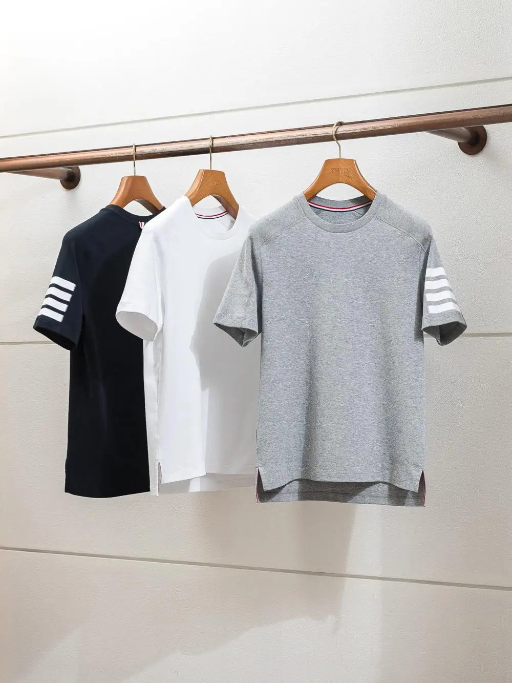 

Heavy Industry Fine Work 4K+ Men's Summer Cotton round Ne ort Sve T-irt High End Pure Cotton f Sve T-irt