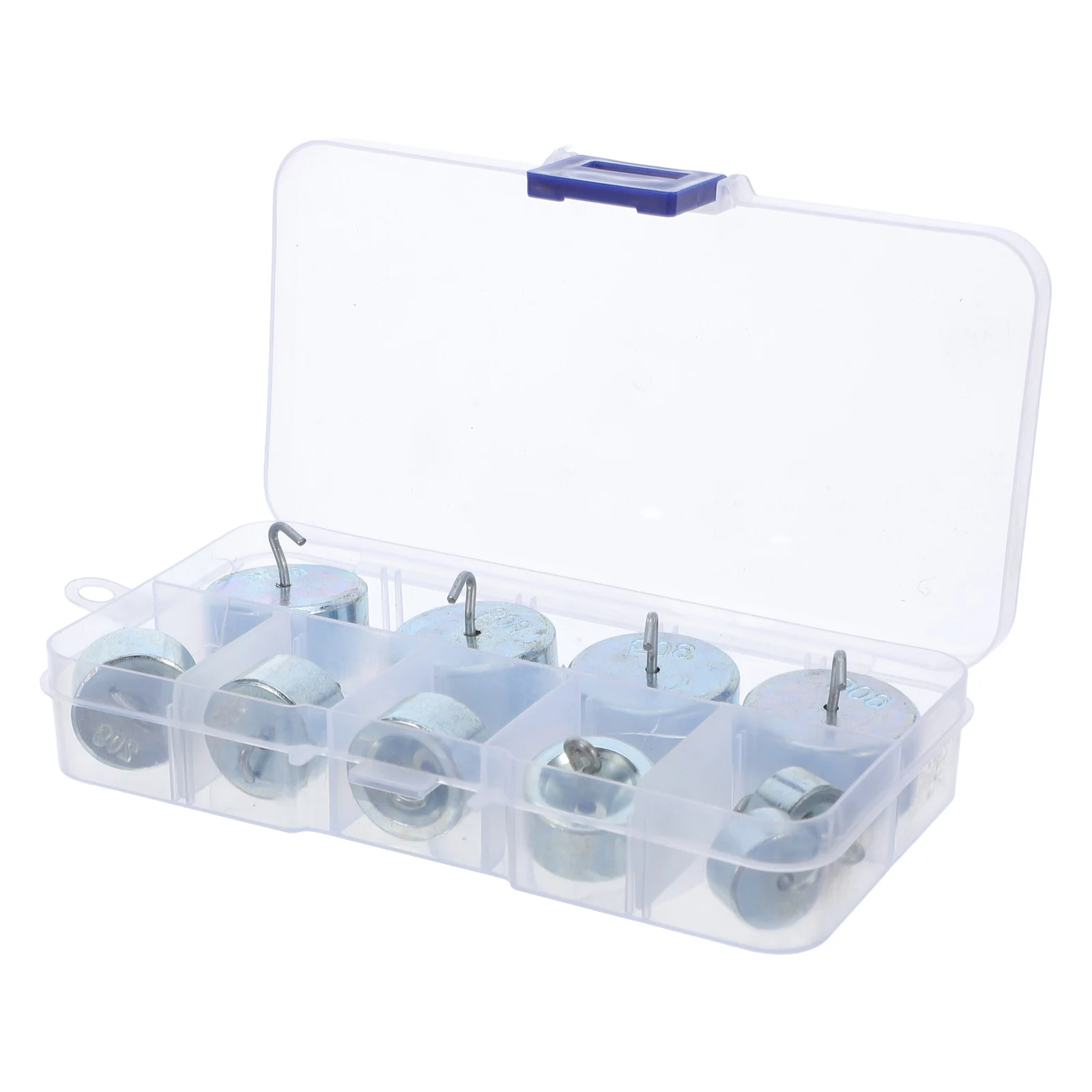 

1Set Laboratory Hooked Weight Calibration Set Precision Physics Mechanics Experiments Different Sizes Total 300G Portable Case