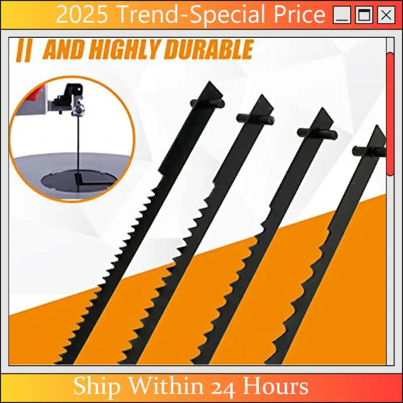 A61Z Offerte Set di 48 lame per sega a scorrimento Sostituzione dell'estremità del perno della lama per sega a scorrimento da 5 pollici per legno metallo