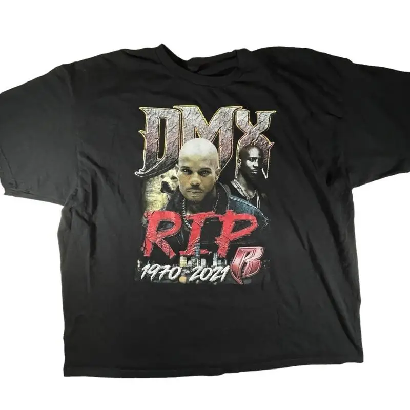 DMX RIP Rest in Peace Ruff Ryder 1970-2021 t-shirt men's XL fit