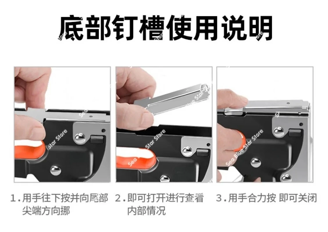 Code nails Household nails Manual nail gun Four-purpose straight nail gun for woodworking Tools