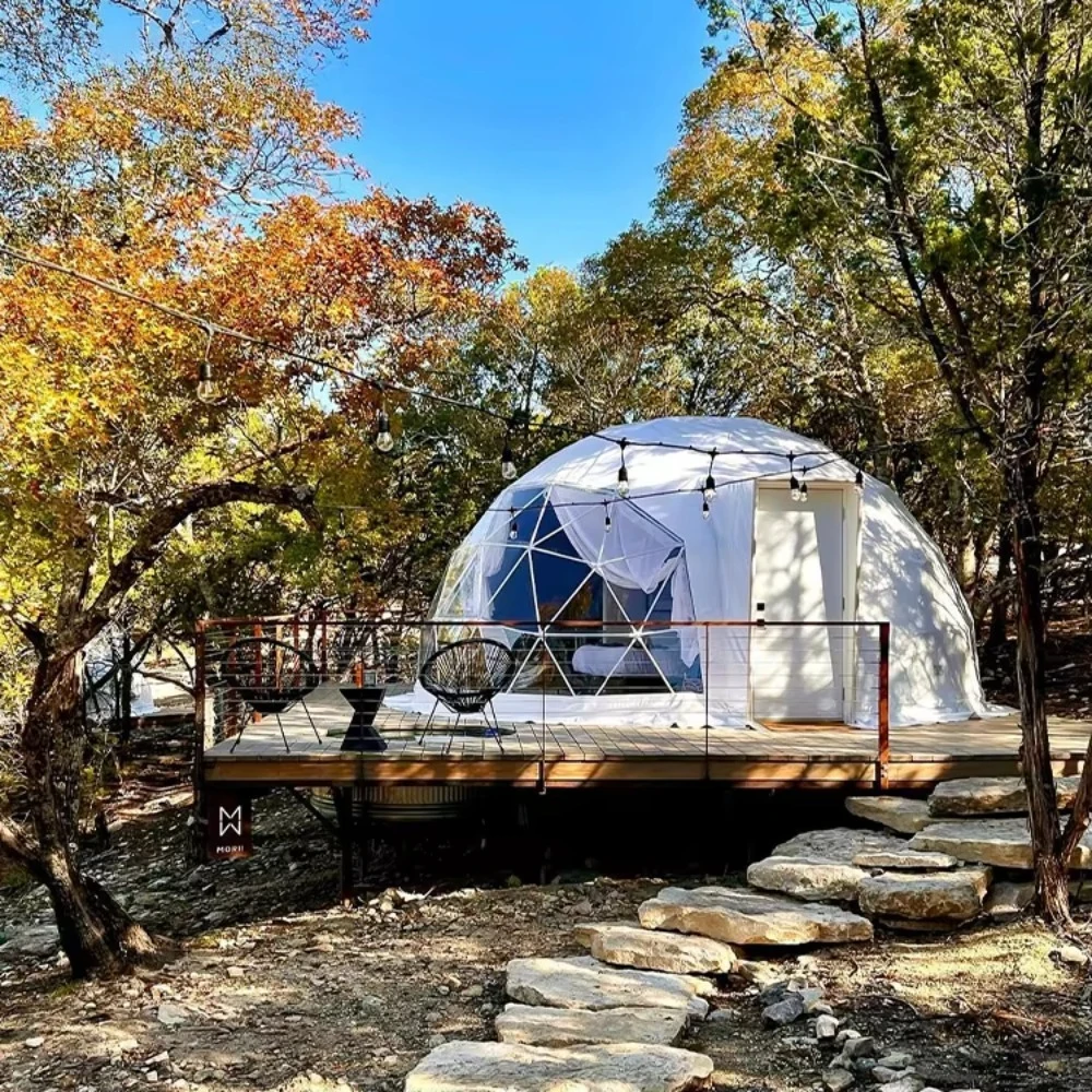 Waterproof PVC Dome Tent Igloo, Double Coated PVC Fabric, Easy Assemble Roof Dome For Vacation Resort