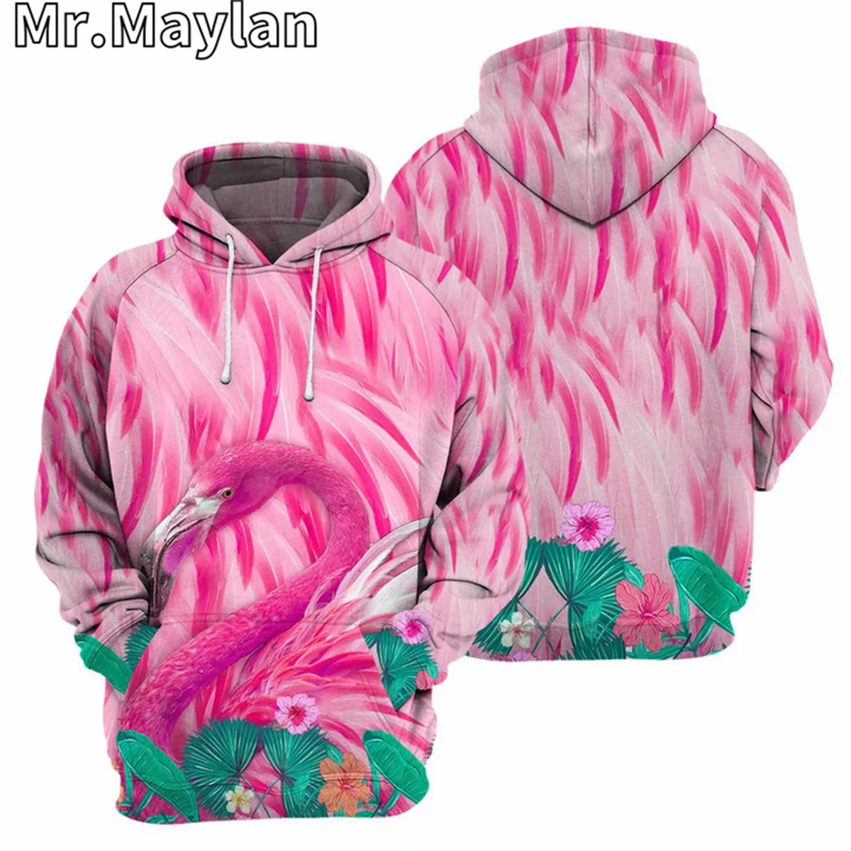 Flamingo Cosplay Pink Costume Apparel 3D Print Unisex Hoodie Men Sweatshirt Streetwear Zip Pullover Casual Jacket Tracksuits-88