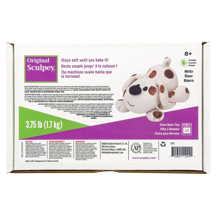 

Original Clay, 3.75Pound, White