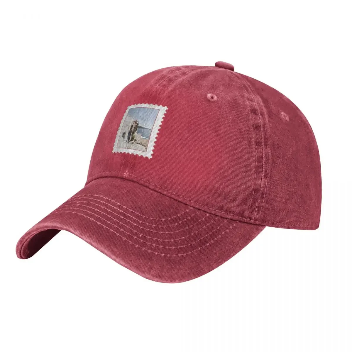 Greece Pink Postage Stamp Baseball Cap Big Size Hat luxury woman cap Hat Man Luxury dad hat For Women Men's