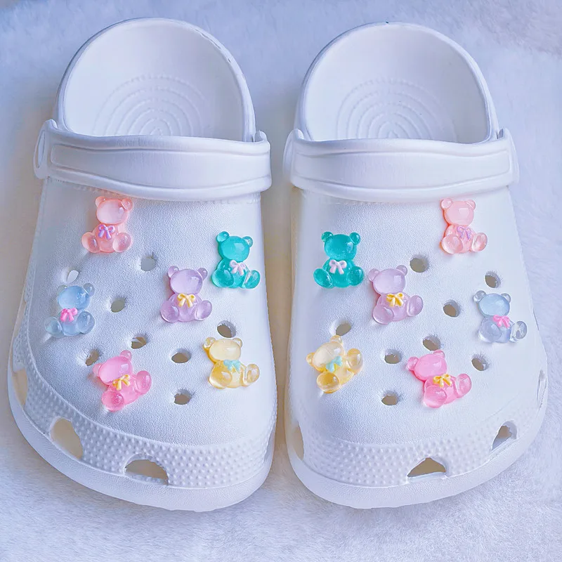 Hole Shoe Charms for DIY Transparent Tie Bear Garden Shoe De
