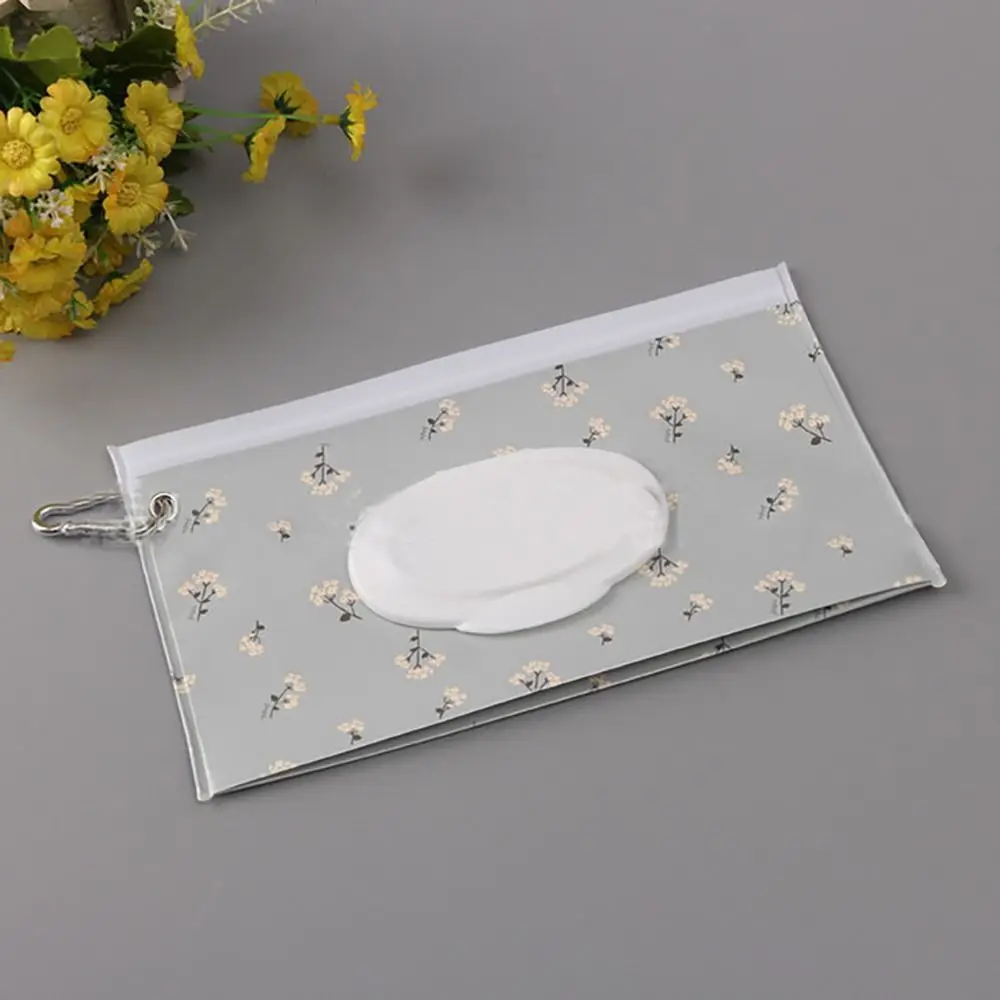 Fashion Outdoor Carrying Case Portable Baby Product Flip Cover Tissue Box Wipes Holder Case Wet Wipes Bag Cosmetic Pouch