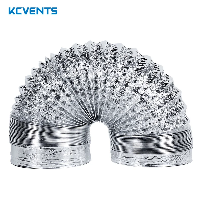 10M 4/5/8-inch Ventilation aluminum foil pipe range hood duct smoke exhaust pipe aluminum foil hose ventilation exhaust fan duct