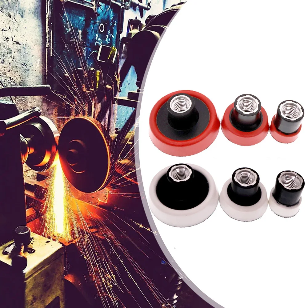 3 pçs placa de polimento 1/2/3 Polegada placa almofada de apoio lixar polimento almofada titular esponja almofada 5/8-11 rosca ferramentas de moagem peças