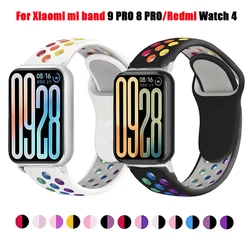 Watch Strap For Xiaomi Mi Band 9 Pro 8 Pro Wristband Silicone Bracelet Wrist Straps For Redmi Watch 4 5 Smartwatch Accessories