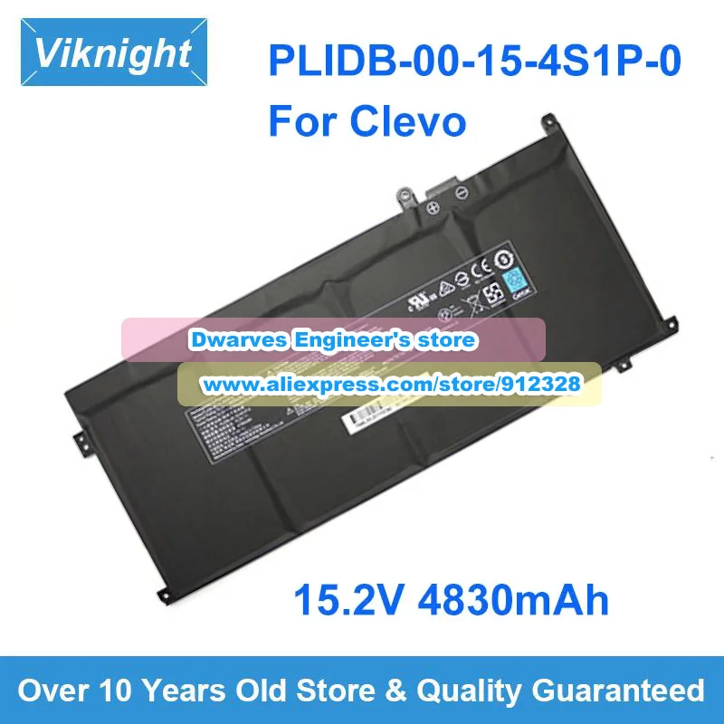 

Original 15.2V 4830mAh 73.41Wh Clevo Battery PLIDB-00-15-4S1P-0 For Schenker Vision Rechargeable Battery Packs15 Gaming