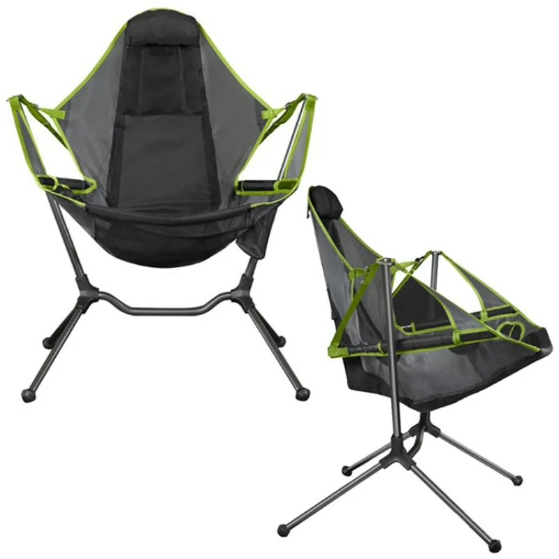 Outdoor camping rocking chair portable folding outdoor camping moon courtyard leisure fishing chair