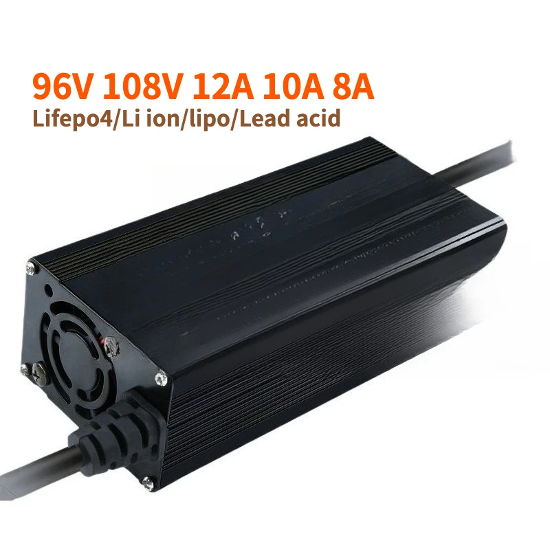 96V 12A 8A 108V 10A Smart Charger 102.2v 113.4V 96.6V 116.8V 12A 92.4v 117.6v 100.8V for 18650 lifepo4 lithium li ion battery