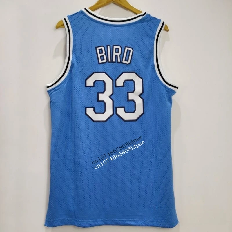 Jersey de basquete masculino, 33 grandes dimensões, bordado universitário Stephen Bird, costura, esporte atlético respirável, roupas esportivas de rua