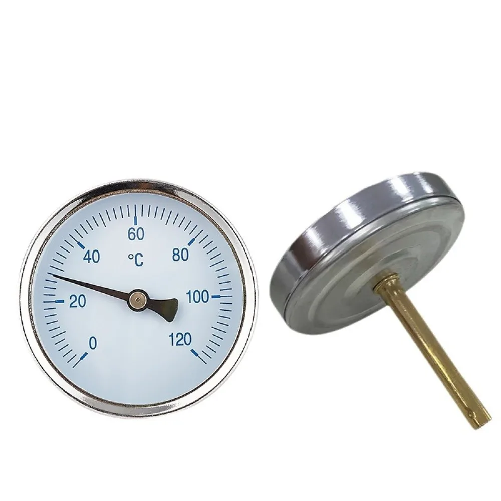 Industrial Bimetal Thermometer Gauge Stainless Steel 4 20mA Signal Remote Monitoring Vibration Proof Universal Install
