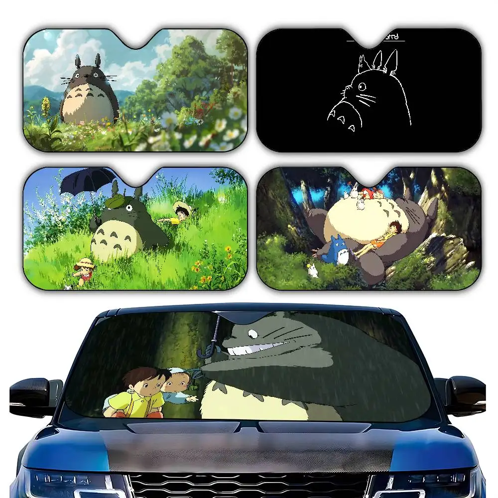 

Animal Studio Ghibli Totoro Car SunShade Car Lightweight Windshield Universal Fit Folding Sun Shield Visor Covers