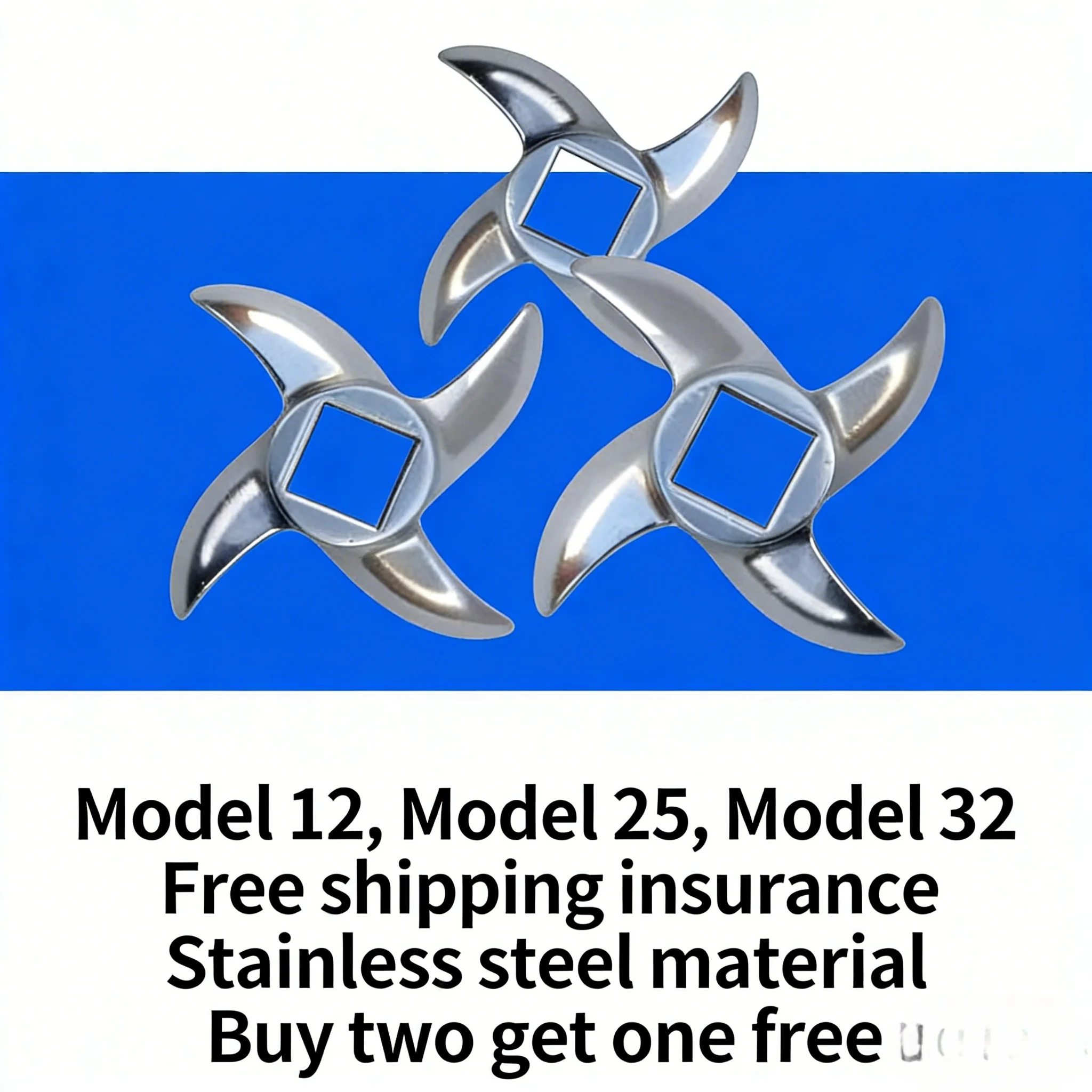 

Нож для мясорубки Type 25, Type 12, Type 32, универсальный, из нержавеющей стали, аксессуар, наконечник ножа