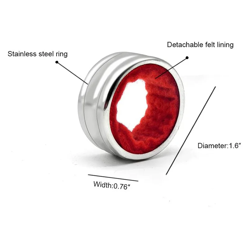 Stainless Steel Wine Bottle Collars Drip Ring Velvet Lined Anti-overflow Wine Drip Catcher for Home Bar Restaurant Outdoor Party