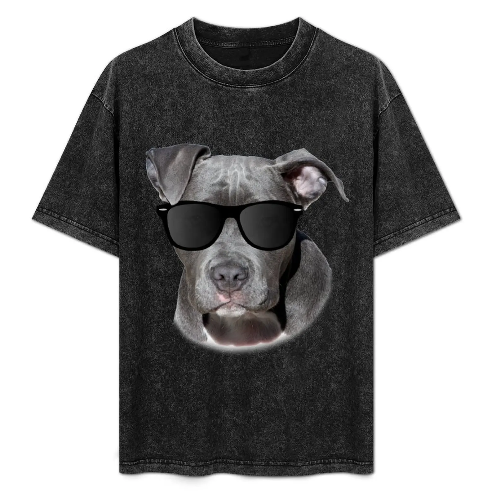 Cool Pitbull with Sunglasses - American Pit Bull Gift T-Shirt Breathable Sportswear T-Shirt for Men