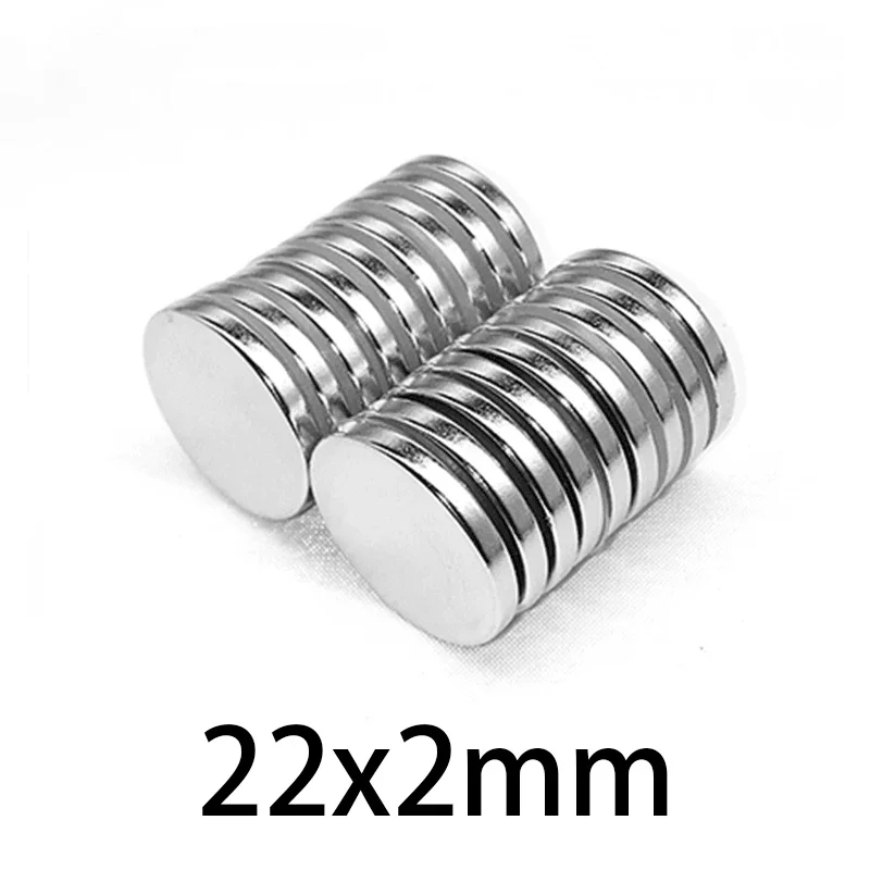 22x2mm Powerful Magnets Strong Disc Magnets For Fridge, DIY, Building, Scientific, Craft, Education  22*2  22x2