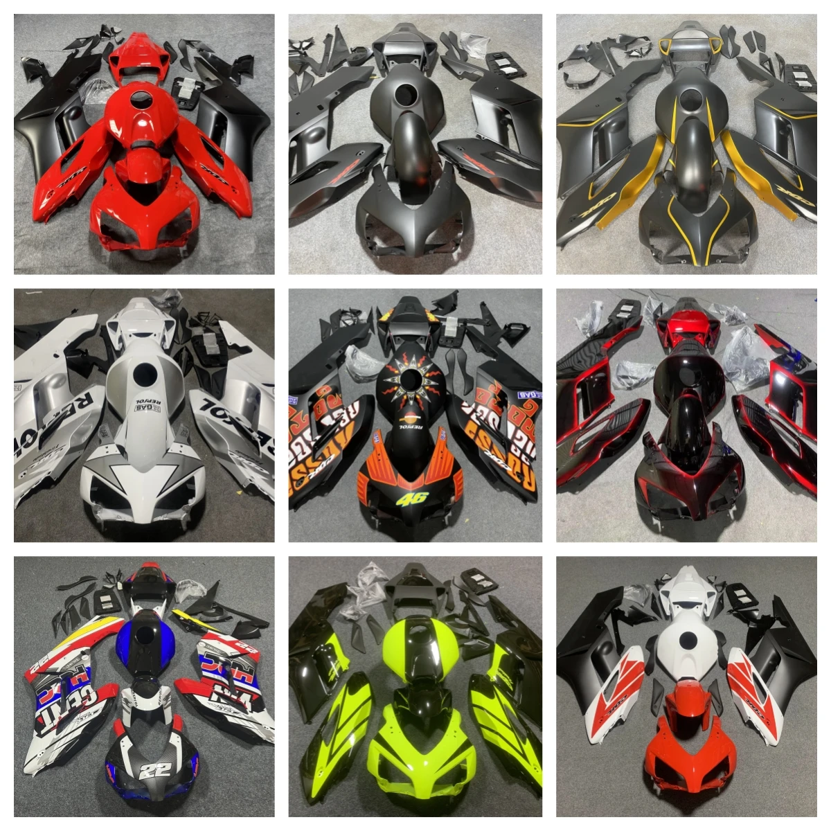 

Подходит для CBR1000RR 2004 2005 SC57 CBR1000 RR, обтекатель корпуса мотоцикла, спойлер, корпус, ABS, литье под давлением