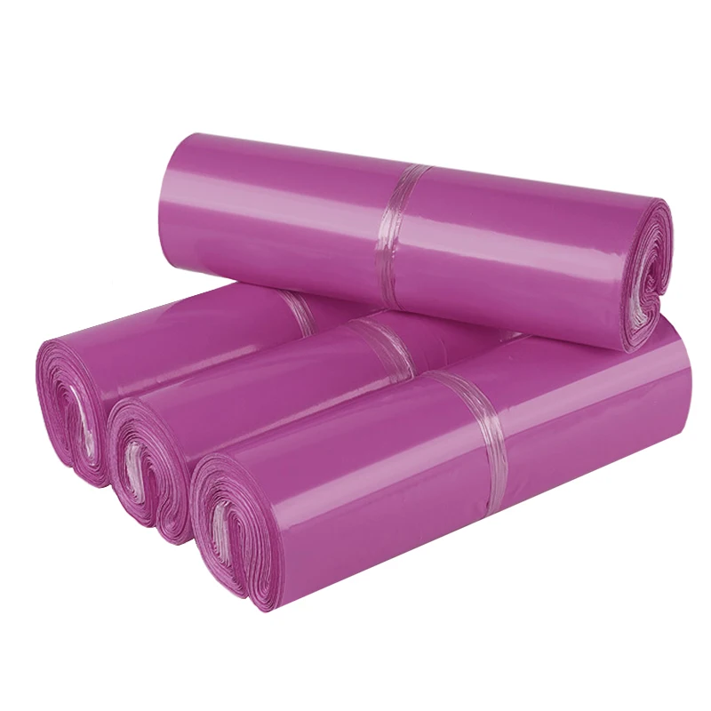 

100Pcs 6 Sizes Shipping Envelope Bag Dark Purple Plastic Courier Bags Waterproof Packing Supplies Self Adhesive Mailing Pouches