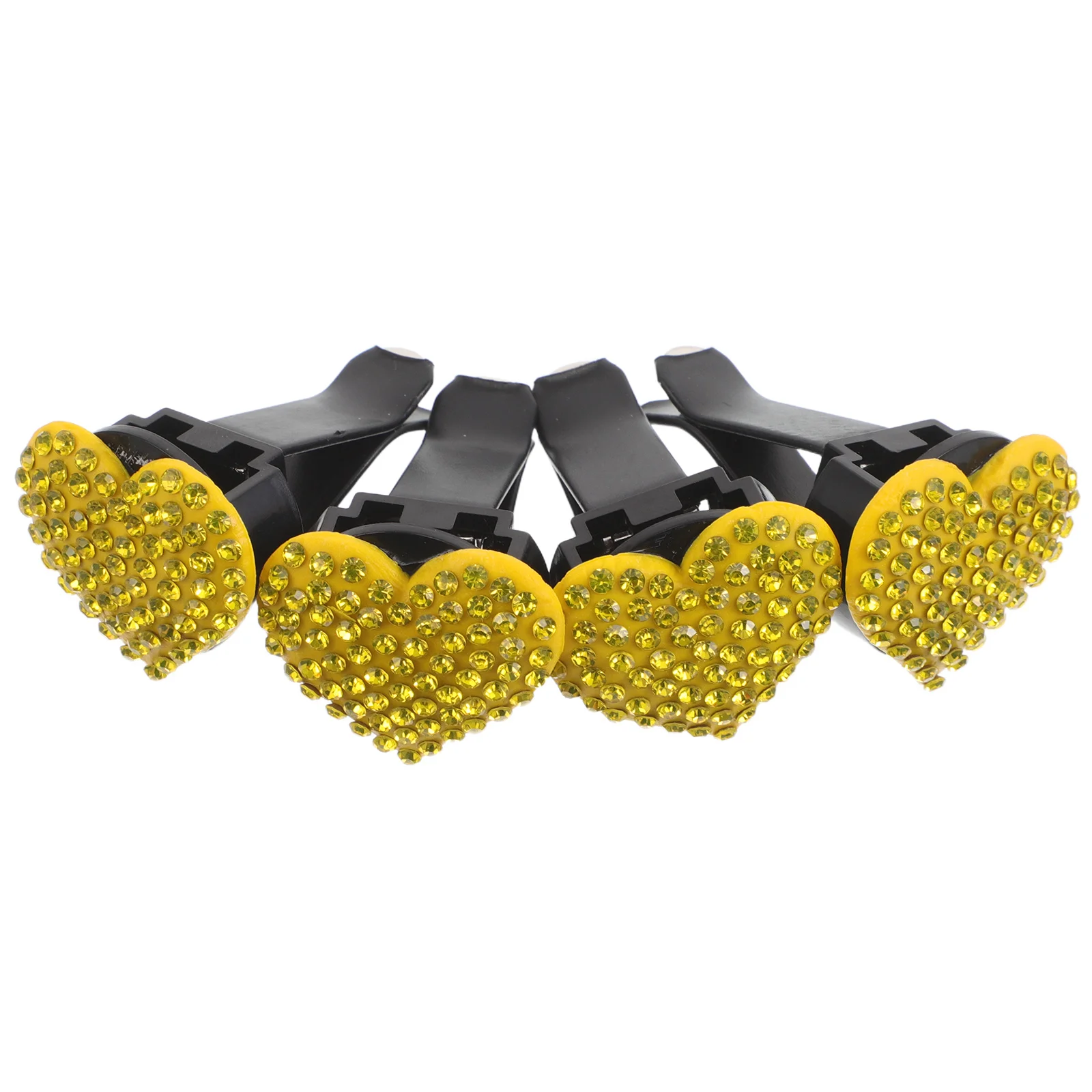 

4Pcs Car Air Vent Clips Rhinestone Heart Diffuser Crystal Clip Aroma Fragrance Decoration Auto Interior Charm Vent Clips