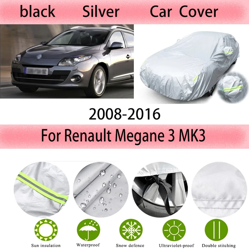 

Для Renault Megane 3 MK3 2008-2016 уличная защита полный автомобильный чехол снежный чехол солнцезащитный козырек водостойкий пылезащитный внешний вид