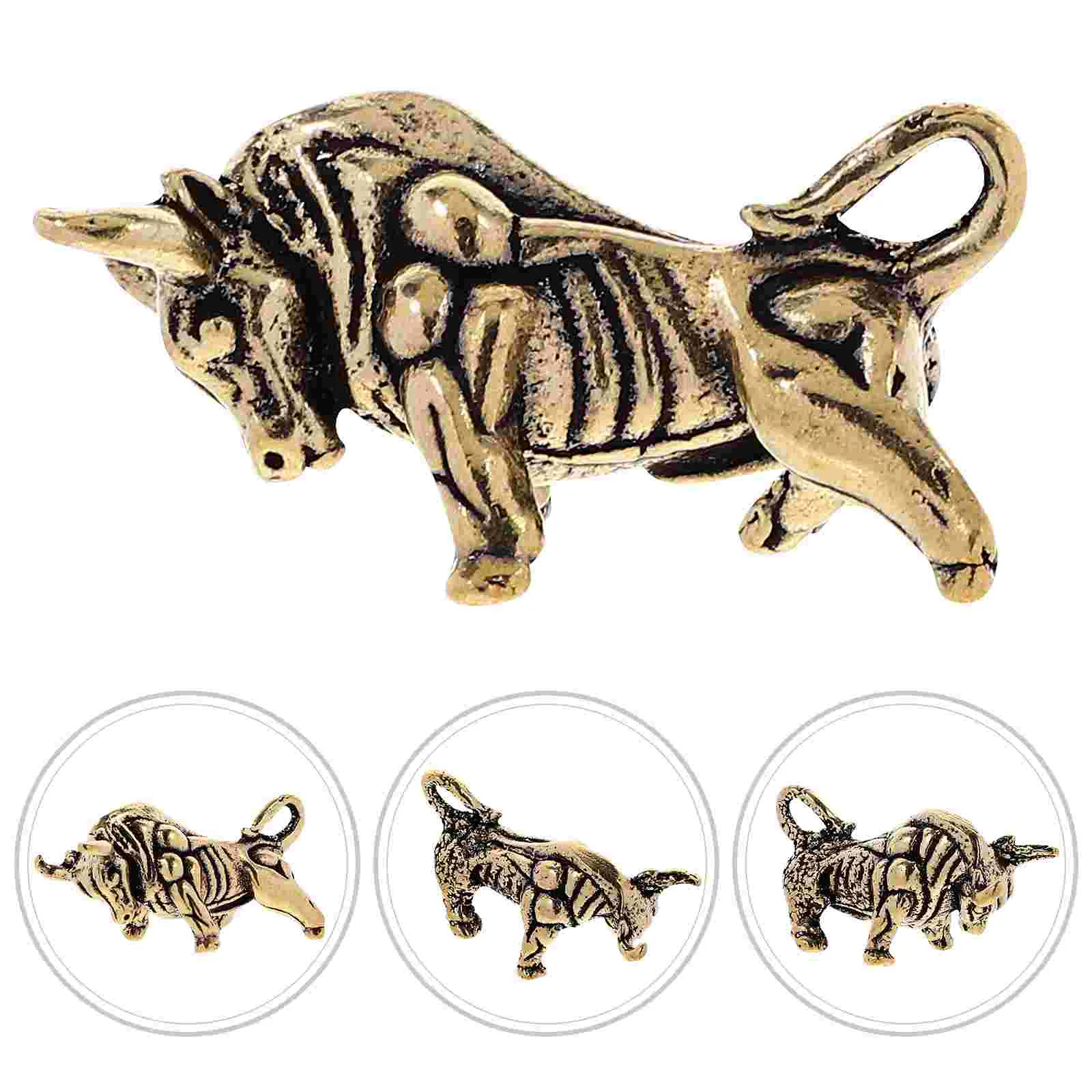 

Ox Charms for Jewelry Making Key Chain Zodiac Cow Pendant Bracelet Chains