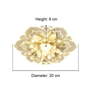 Moderne Kristall -LED -Leuchte Decke, Schlafzimmer Kronleuchter, Innenbeleuchtung für Wohnzimmer, Heimdekoration 10 Hauptverkaufsfabrik von Kristallleuchter - №3